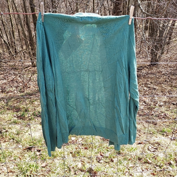 ~Gave away!!!~ Sonoma Women's Open-front Green Sweater - Picture 4 of 5